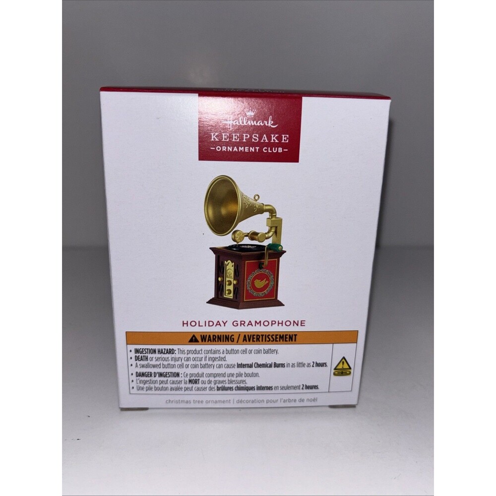 Hallmark 2026 Holiday Gramophone Ornament-Magic-KOC Membership Exclusive